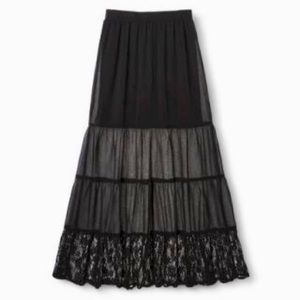 Xhilaration Black Lace Maxi Skirt ✨